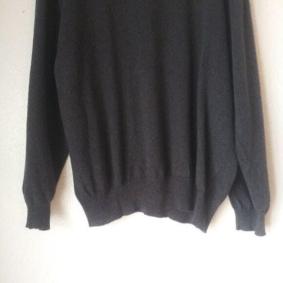 Knightsbridge men's size L dark gray sweater - Picture 3 of 15